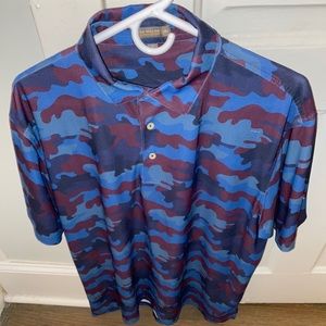 Peter Millar Polo Size Large - camo